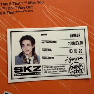 STRAY KIDS HYUNJIN This & That ID Card